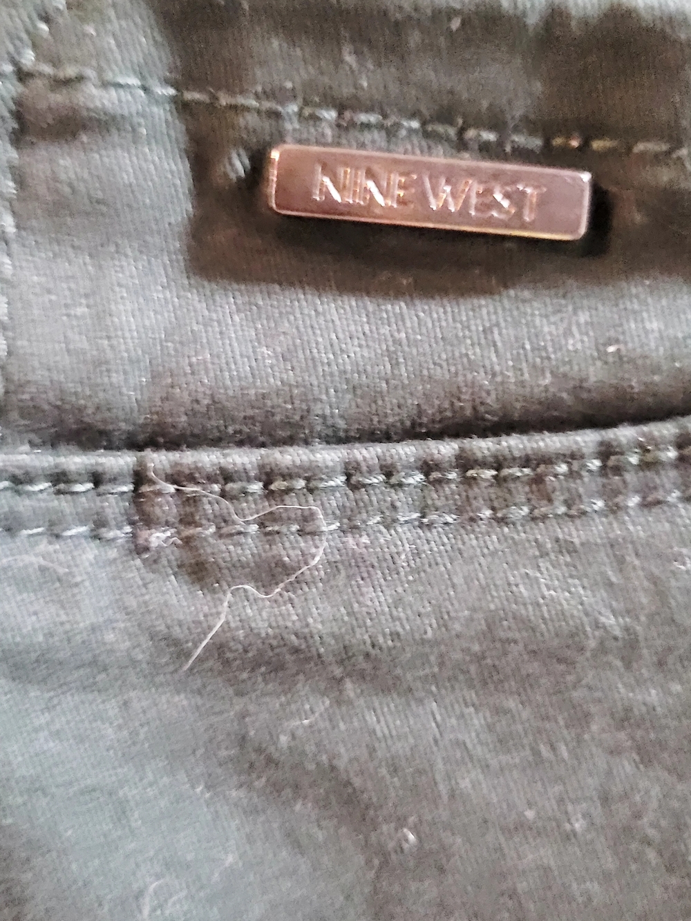 Nine West Heidi Pull On Skinny Pants In Dark Green. Ladies Size 12 - Picture 5 of 9